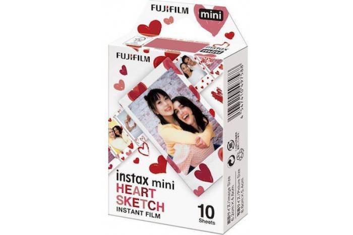 Fujifilm INSTAX mini Film Heart Sketch (1x10 pack)